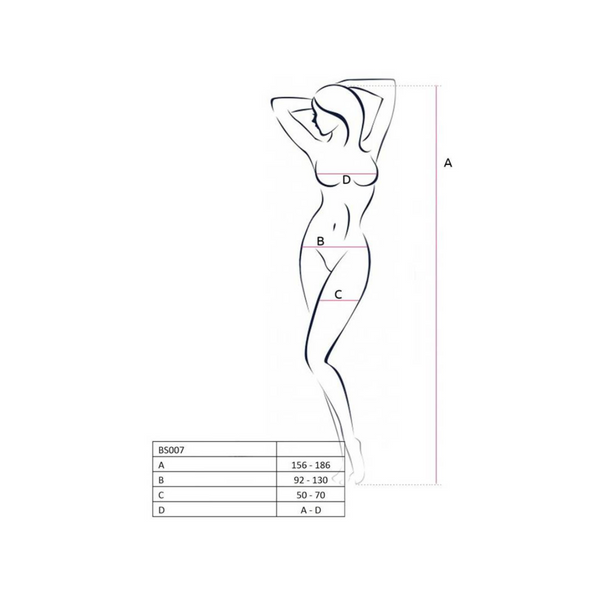 Bodystocking BS103 Red Passion