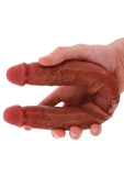 Подвійне ділдо Toyjoy Get Real Silicone Foreskin Double Dong 40Cm TOYJOY