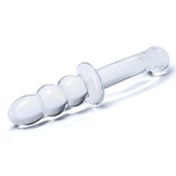 Двостороннє Скляне Ділдо Ribbed G-Spot S Dildo Glas