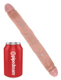 12' Slim Double Dildo Fleshpodwójne Dildo Cieliste 30Cm King Cock