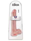 King Cock 13' Cock with Balls Flesh dildo z jądrami cieliste 33cm