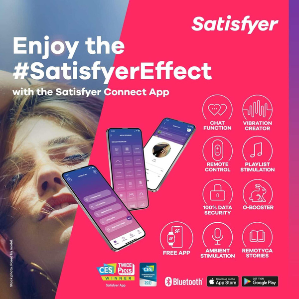 Jajeczko wibrujące Ribbed Petal black Connect App Satisfyer