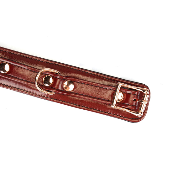 Kajdanki Wine Red Narrow Wrist Cuffs Liebe Seele