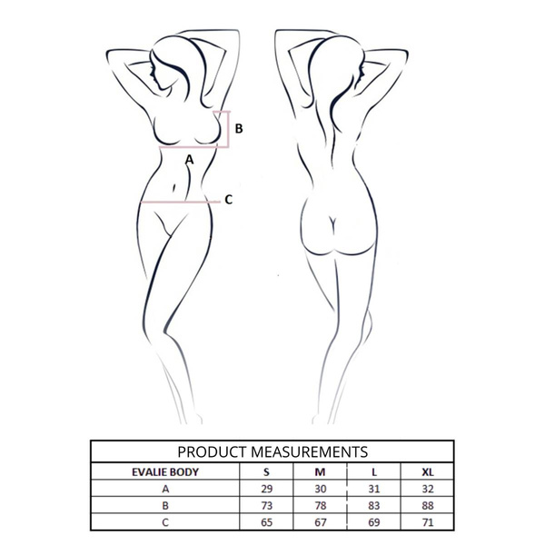 EVALIE BODY black L Passion