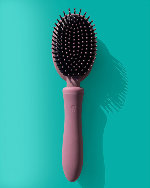 Вібруюча щітка для волосся Vibrating Brush Rose Pudre Vibraliss