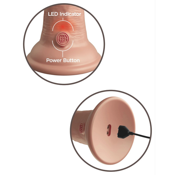 Dildo 15 cm 6 Inch Dual Density Vibe Cock Light King Cock Elite