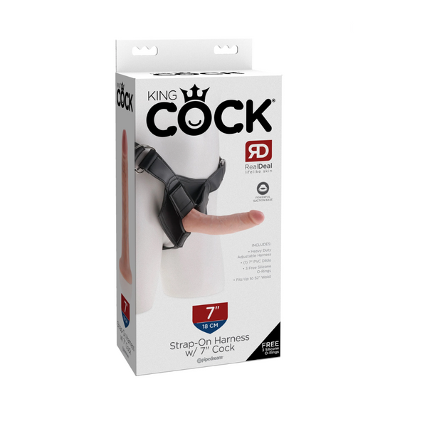 King Cock Strap on Harness Pipedream 7 Light