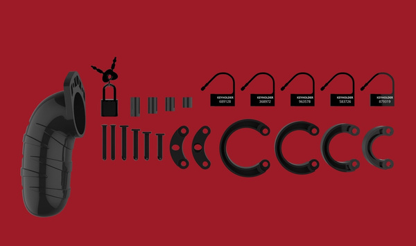 Chastity Model 05 Black Pas Cnoty Czarny Man Cage