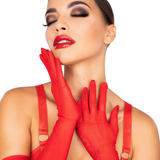 Kinky Diva Seductive Gloves Red O/S