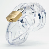 Poliwęglanowy Pas Cnoty Mr Stubb Chastity Cage Clear CB-X