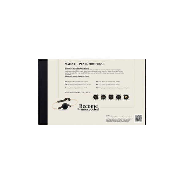 Knebel BDSM Majestic Pearl Mouthgag Guilty Pleasure