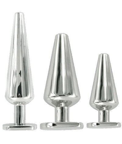 Stainless Steel Butt Plug Small Black Label