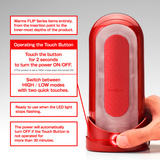 Мастурбатор з підігрівачем Flip 0 Red Warmer Package Tenga