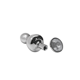 Lollypop Double Ball Metal Plug S White Wooomy