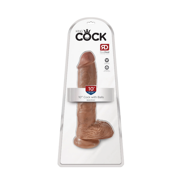 Dildo King Cock With Bals 10 Tan Pipedream