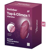 Stymulator łechtaczki Tap & Climax 1 red Satisfyer
