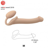 Strap-on-me Silicone bendable strap-on M Vanilla