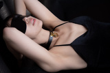 Skórzana Opaska Na Oczy Upko Leather Blindfold UPKO