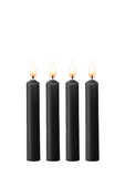 Ouch! Teasing Wax Candles 4-pack Black - czarny zestaw świec do BDSM