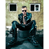  Baggy pants made of lack Black M HellRider