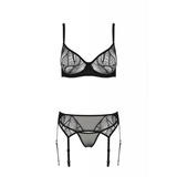 Komplet bielizny LEAFA SET black L/XL Passion