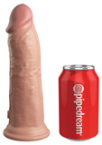 King Cock 8 Inch Dual Density Silicone Cock Light