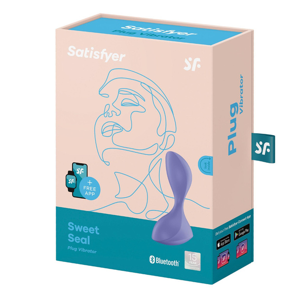 Вібратор Plug-Vibrator Sweet Seal Connect App Lilac Satisfyer