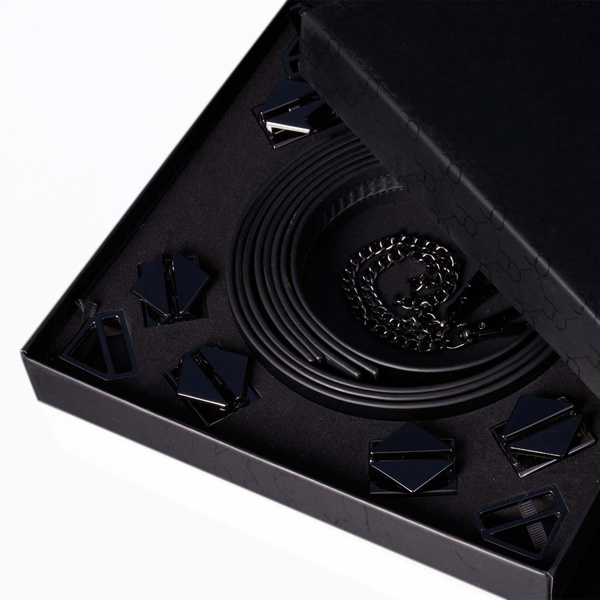 Набір для зв'язування 8-Bondage-Straps Restraint Set Black LOCKINK