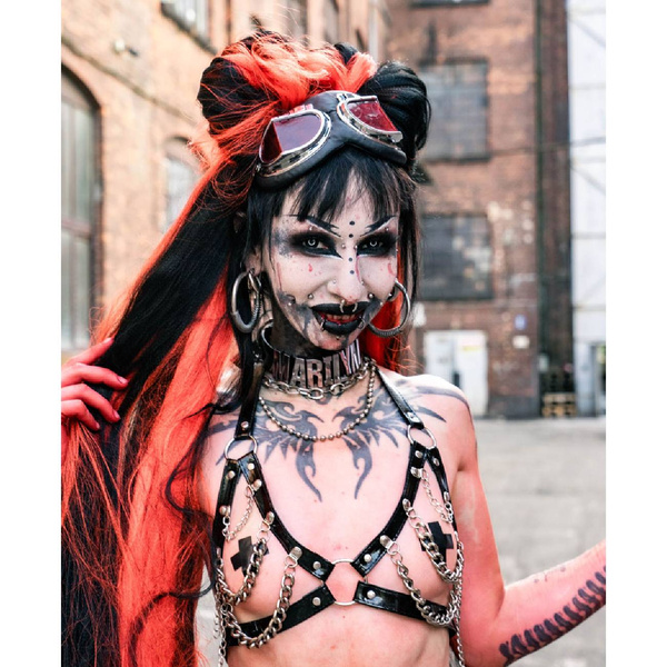 Пояс з ланцюгами чорний HellRider