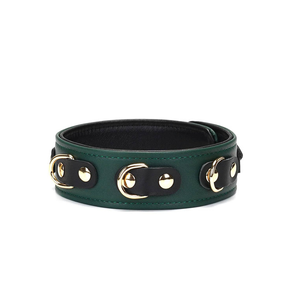 Нашийник з повідцем Mossy Chic Leather Collar with Leash Liebe Seele
