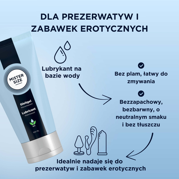 Organiczny lubrykant wodny Bio Lubricant 100ml Mister Size