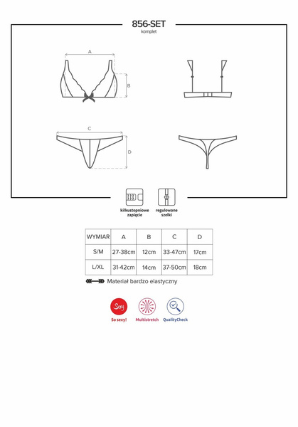 856-Set-1 Komplet 2-Częściowy L/Xl Obsessive