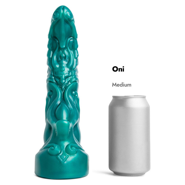 Dildo Oni Soft Metallic Green Vac M Mr Hankeys 