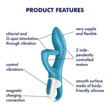 Rabbit vibrator Embrace me Turquoise Satisfyer