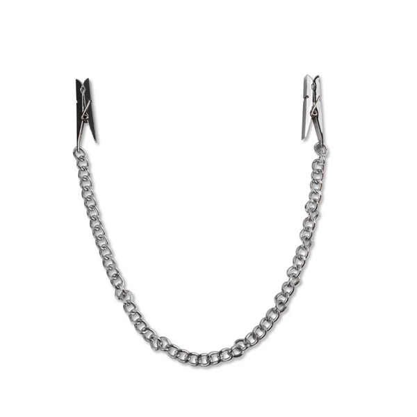 Zaciski na sutki Fetish Fantasy Series Nipple Chain Clips Silver