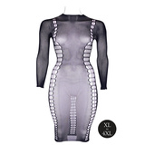 Midi Dress Carme XL Dress With Turtleneck Black Osx Le Désir