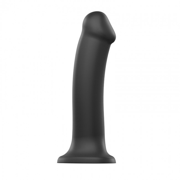 Wyjątkowo miękkie dildo Strap-on-me Silicone Bendable Dildo Double Density XL Black