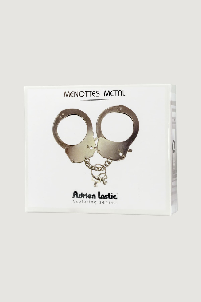 Adrien Lastic Metalowe Kajdanki Menottes MetAdrien Lastic Silver