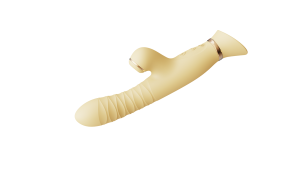 Вібратор Багатофункціональний Rose Thruster Lemon Yellow Zalo