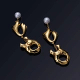 Upko luxury 'Moist Eyes' Pearl Nipple Clamps