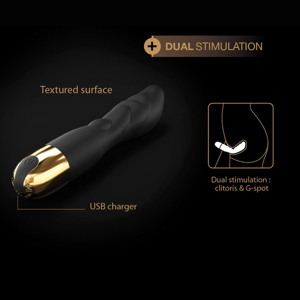 Elastyczny Wibrator Flexi & Joy Black Marc Dorcel