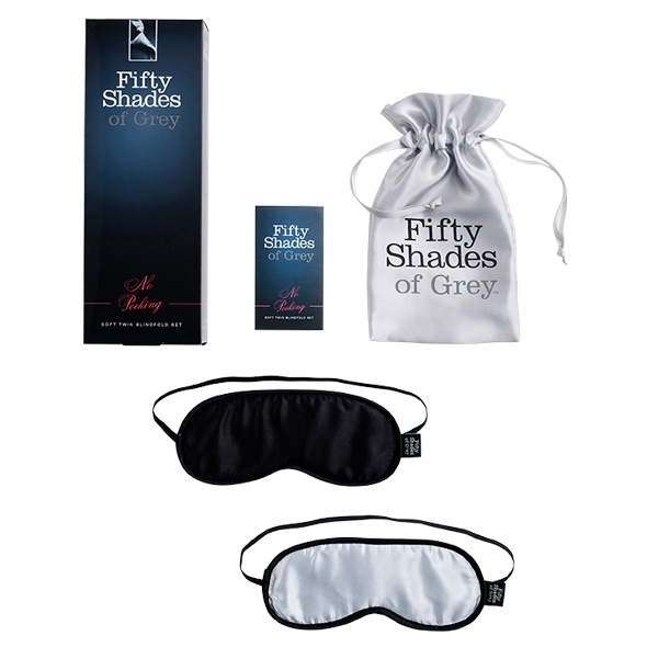 Двопакет масок No Peeking Soft Blindfold Twin Pack під знаком Fifty Shades of Grey