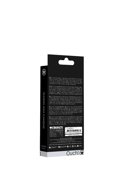 Teasing Wax Candles 4-Pack Black - Czarny Zestaw Świec Do Bdsm Ouch! by Shots