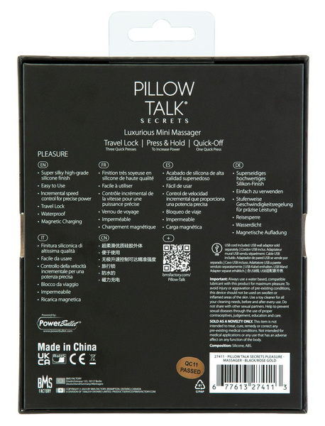 Secrets Pleasure PILLOW TALK