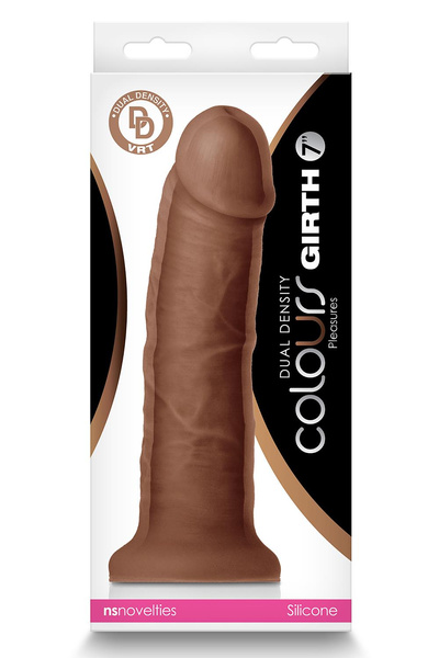 Dildo Dual Density Girth Brown NS Novelties