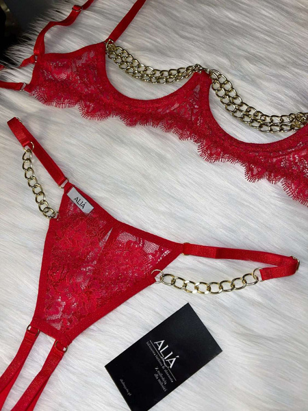 Alia Pikat Set Red Bra A 70-85