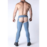 Chapsy jeansowe Terry Denim Chap Light Blue 34 CellBlock 13