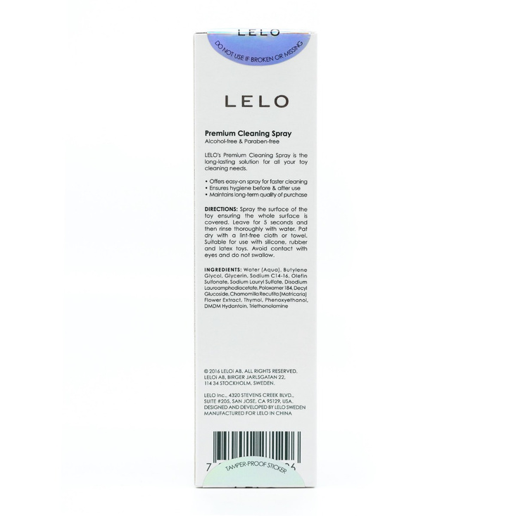 Lelo Antibacterial Cleaning Spray 60ml