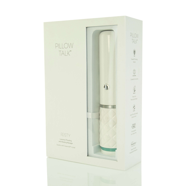Feisty Thrusting Vibrator Turquoise PILLOW TALK
