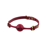 Czerwony Knebel Middle Heart-Shaped Breathable Mouth Gag UPKO